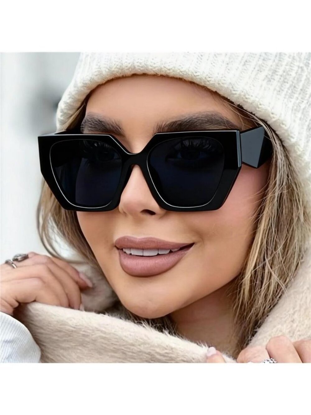 Retro Big Frame Square Sunglasses